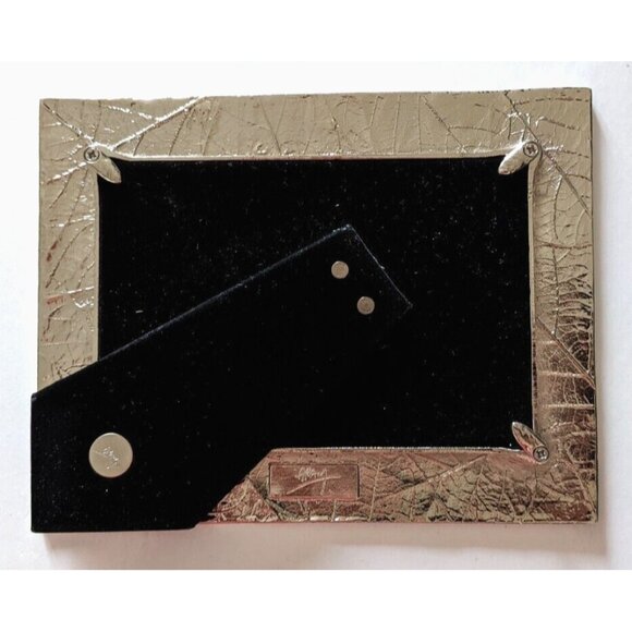 Michael Aram Designer Photo Frame Forest Leaf Cast Metal Silver Color 4 * 6 in - Picture 7 of 16